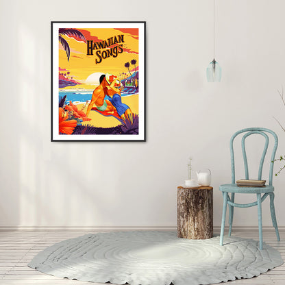 Beach Humanities - Full Round Drill Diamond Painting 30*40CM