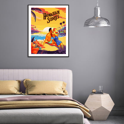 Beach Humanities - Full Round Drill Diamond Painting 30*40CM