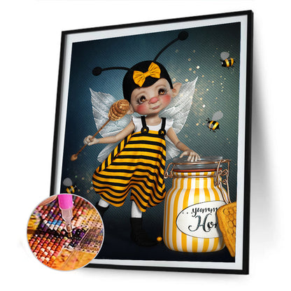 Bee Doll - Full Round Drill Diamond Painting 30*40CM