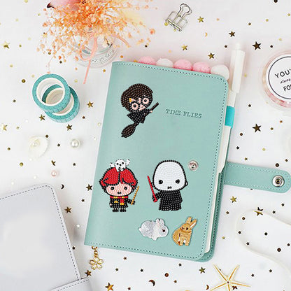 2pcs 5D Diamond Painting Stickers Kit DIY Cartoon Anime Mosaic Arts Crafts