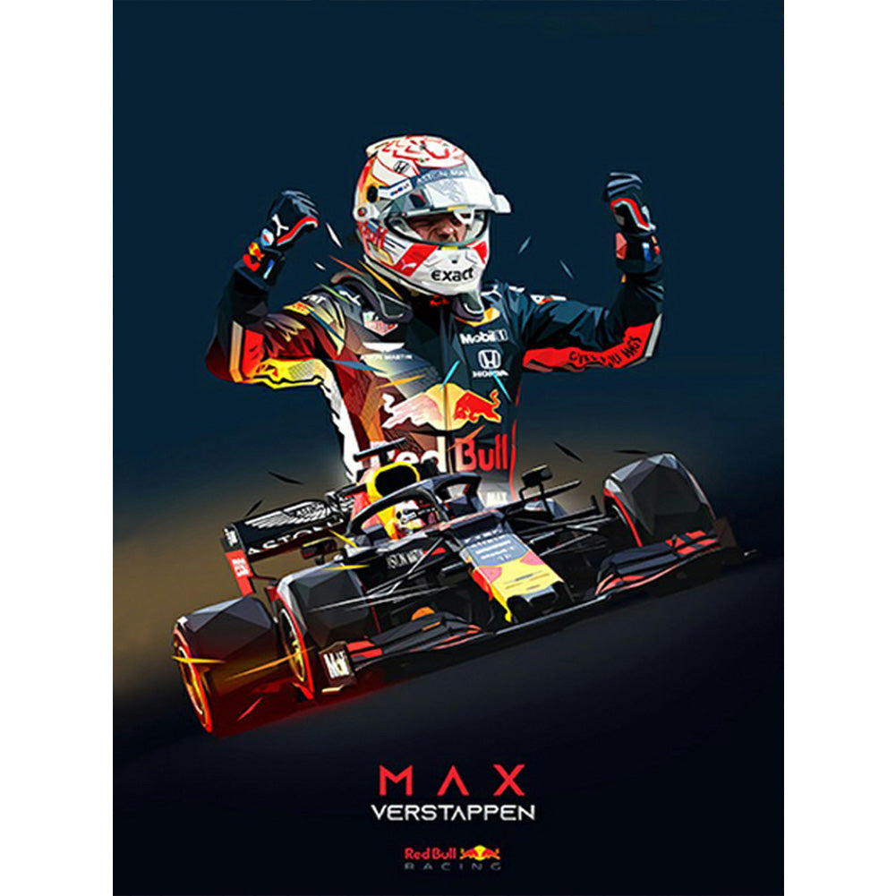 Racing - Full Round Drill Diamond Painting 30*40CM