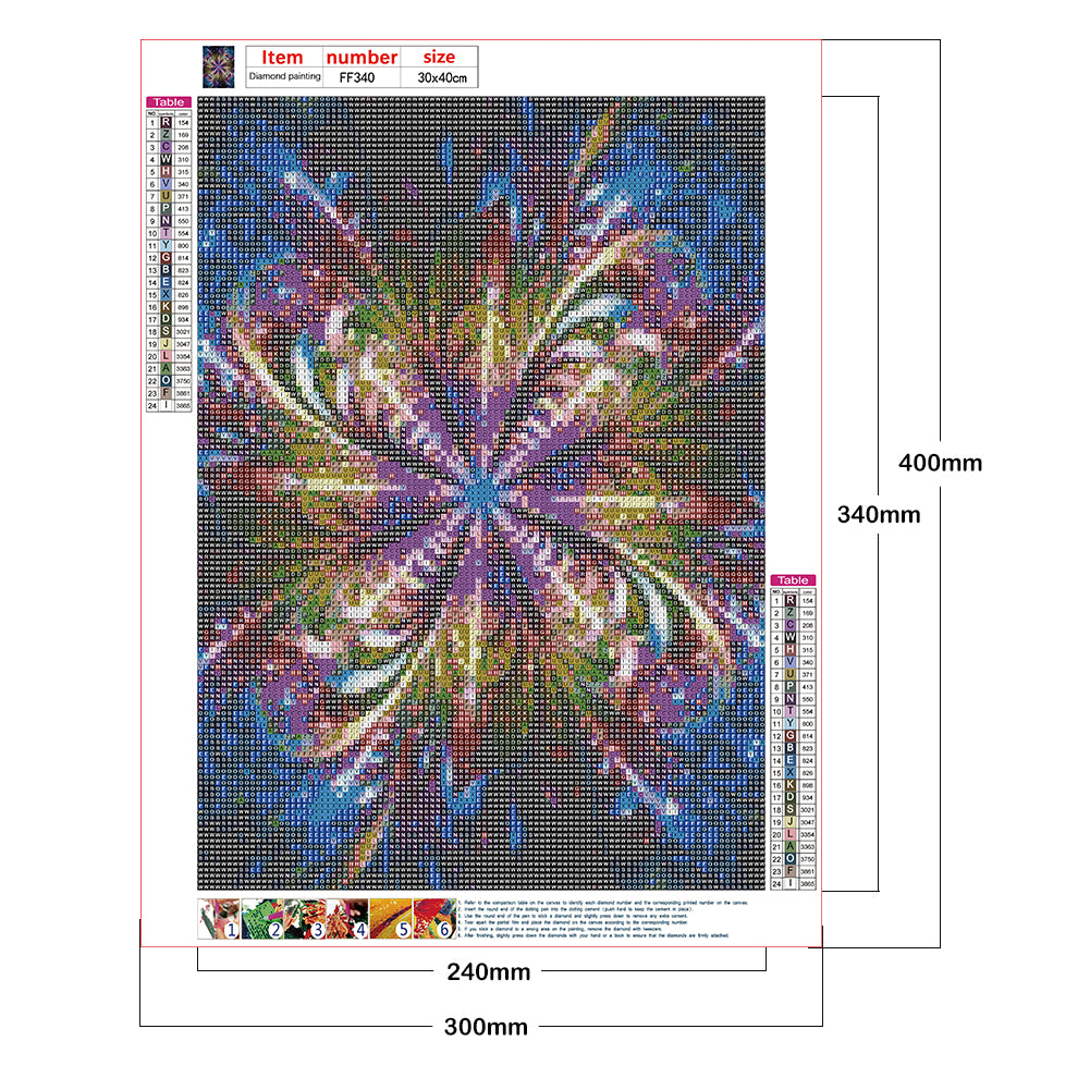 Colorful Swirl - Full Round Drill Diamond Painting 30*40CM
