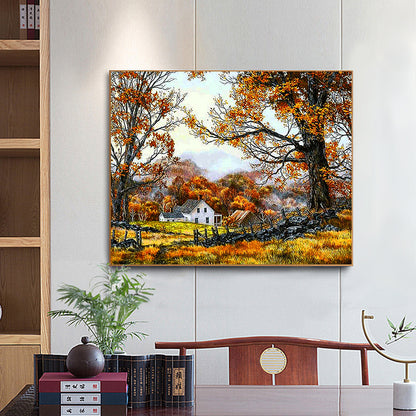 Autumn House - Full Square Drill Diamond Painting 60*50CM