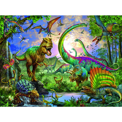 Dinosaur World - Full Square Drill Diamond Painting 40*30CM