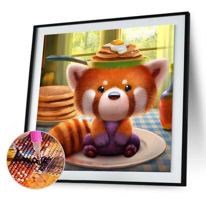 Cute Raccoon - Full Round Drill Diamond Painting 30*30CM