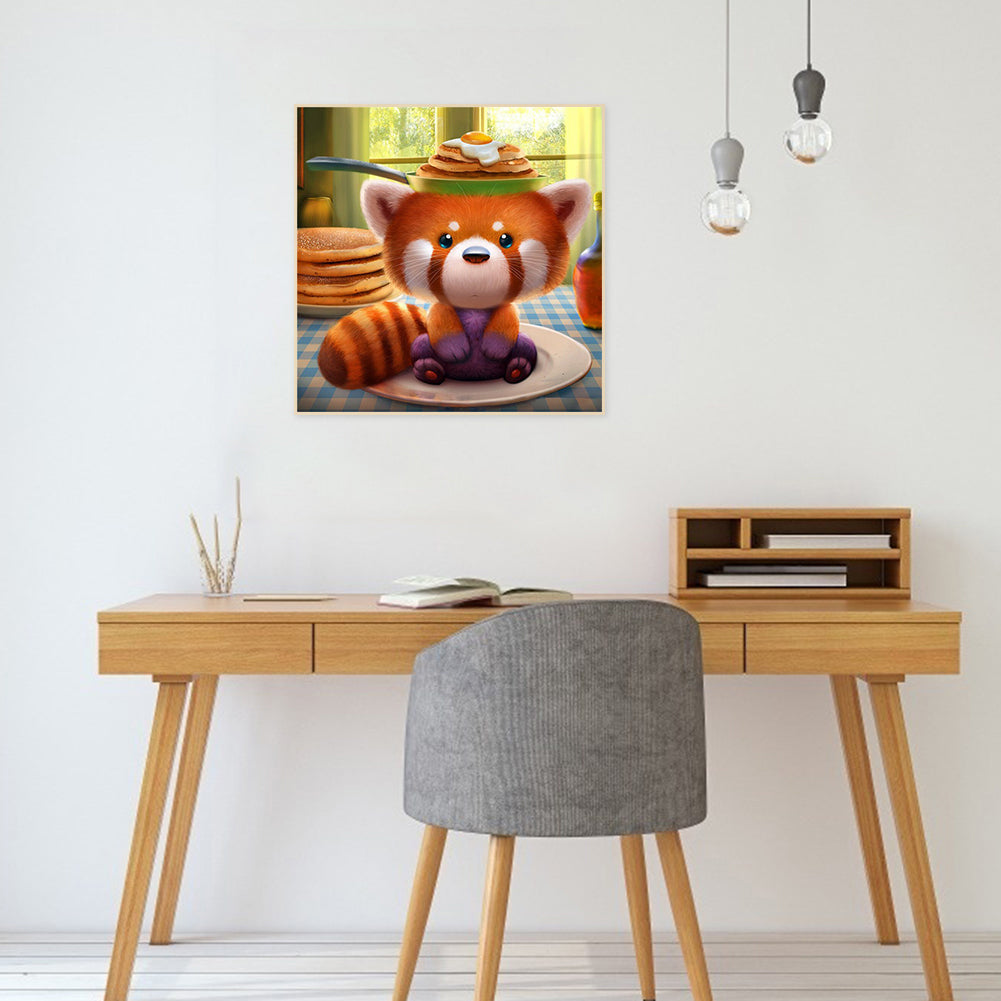 Cute Raccoon - Full Round Drill Diamond Painting 30*30CM