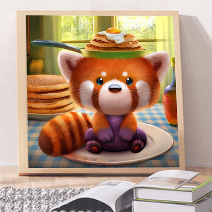 Cute Raccoon - Full Round Drill Diamond Painting 30*30CM