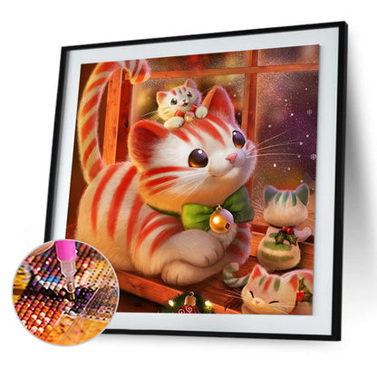 Cute Cat - Full Round Drill Diamond Painting 30*30CM