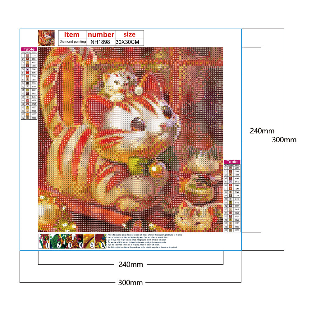 Cute Cat - Full Round Drill Diamond Painting 30*30CM