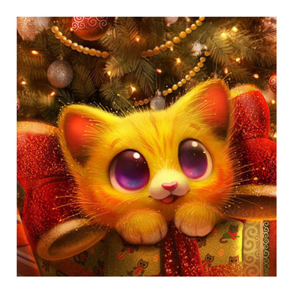 Cute Cat - Full Round Drill Diamond Painting 30*30CM