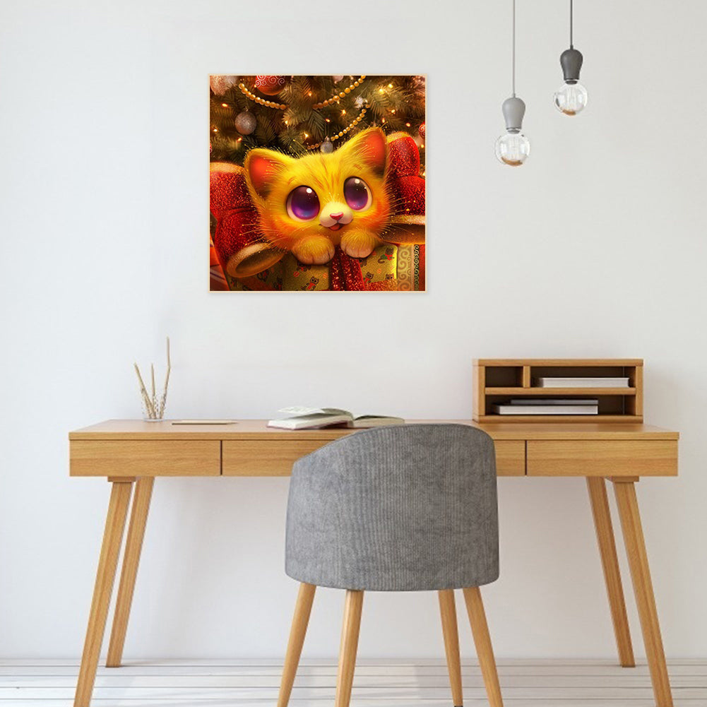 Cute Cat - Full Round Drill Diamond Painting 30*30CM