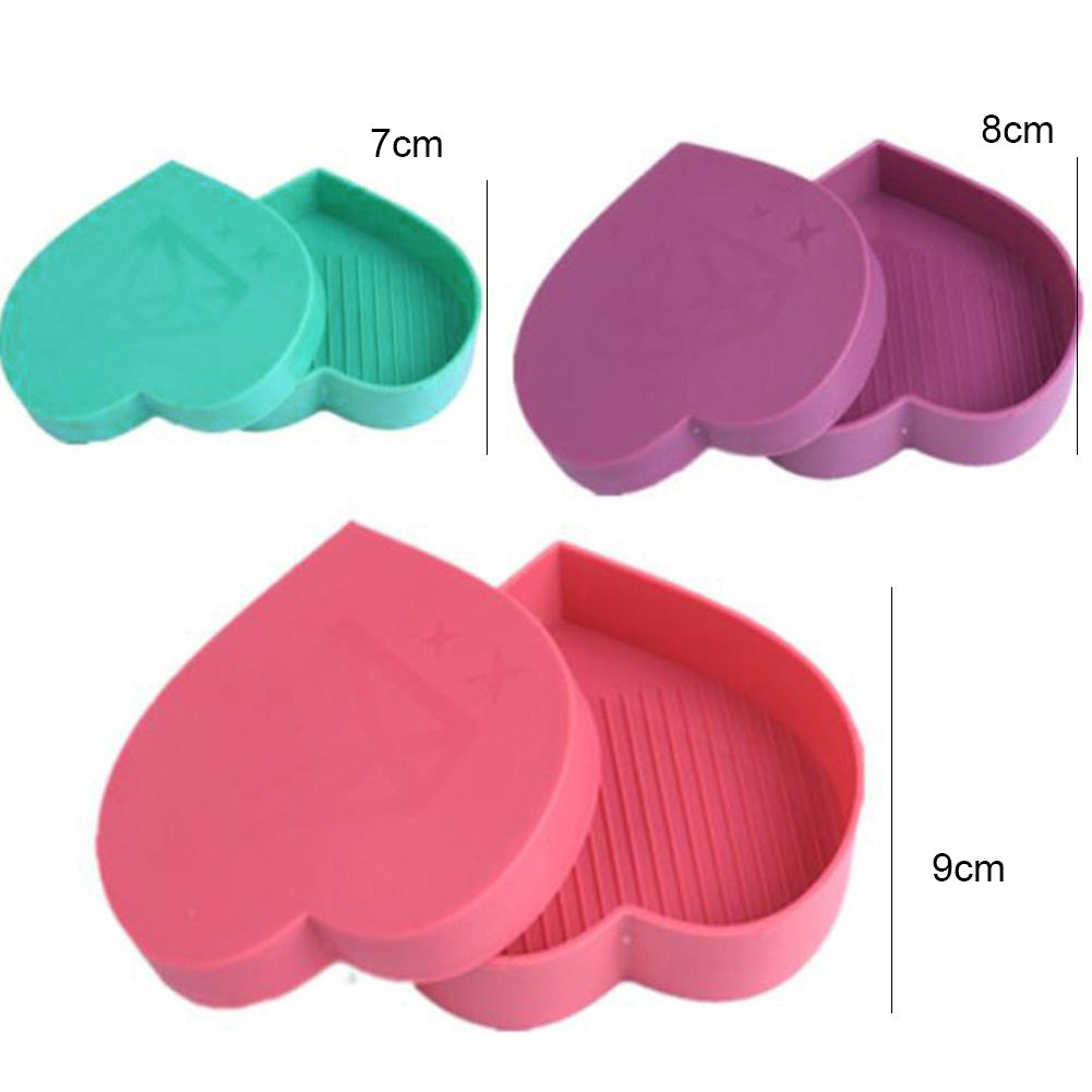 3pcs Large Capacity Point Drill Diamond Painting Tray Plastic Beading Plate