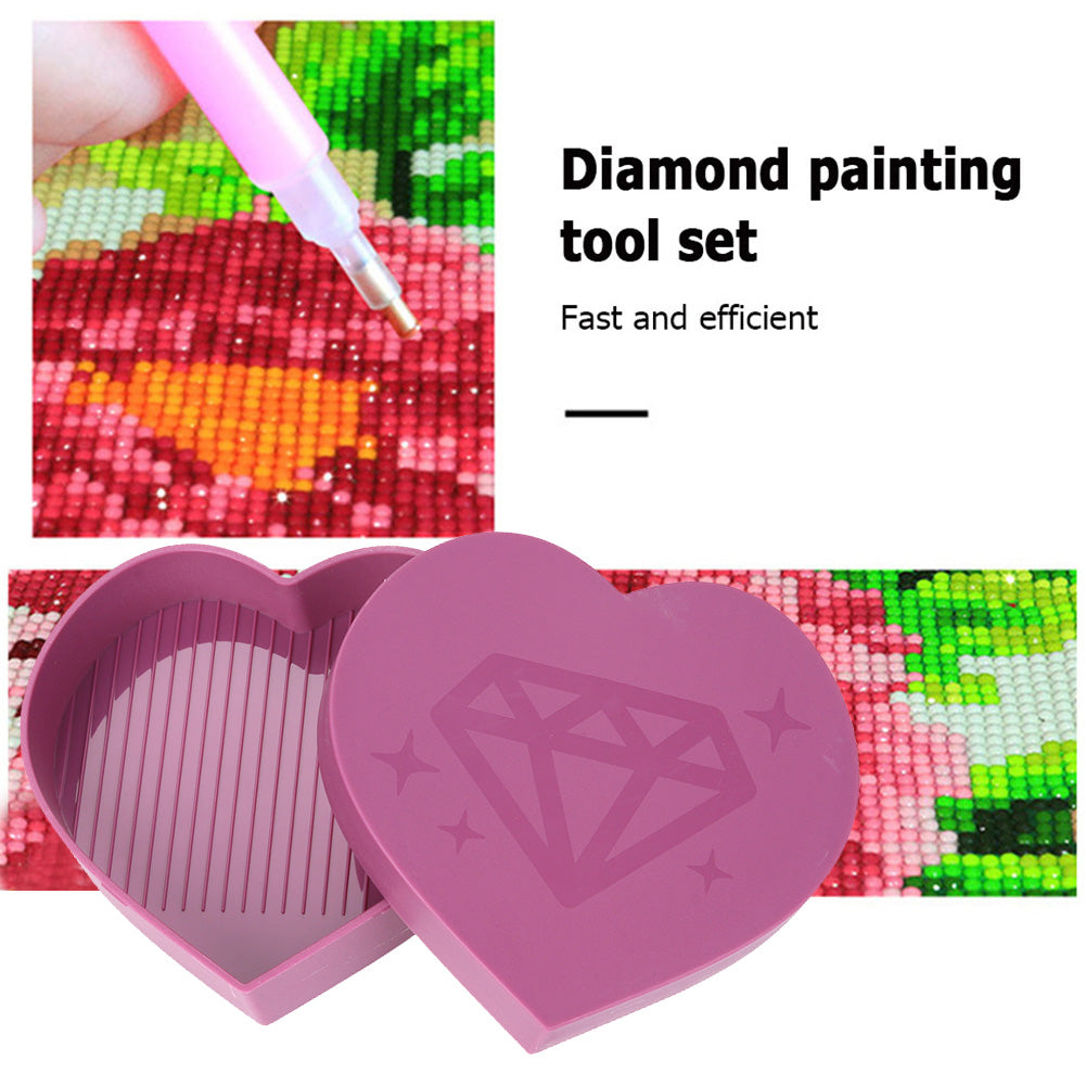 3pcs Large Capacity Point Drill Diamond Painting Tray Plastic Beading Plate