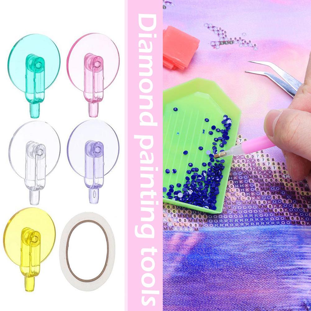 24pcs Colorful Point Drill Pen Scroll Wheel Easy 5D Diamond Painting Roller