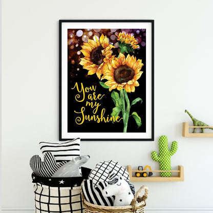 Sunflower - Full Round Drill Diamond Painting 30*40CM