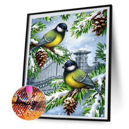 Bird - Full Round Drill Diamond Painting 30*40CM