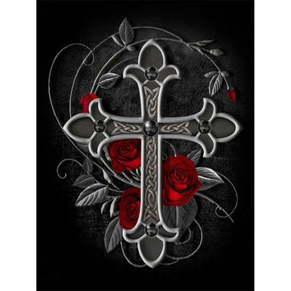 Cross - Full Round Drill Diamond Painting 30*40CM