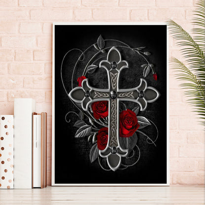 Cross - Full Round Drill Diamond Painting 30*40CM