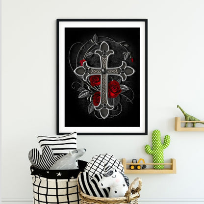 Cross - Full Round Drill Diamond Painting 30*40CM