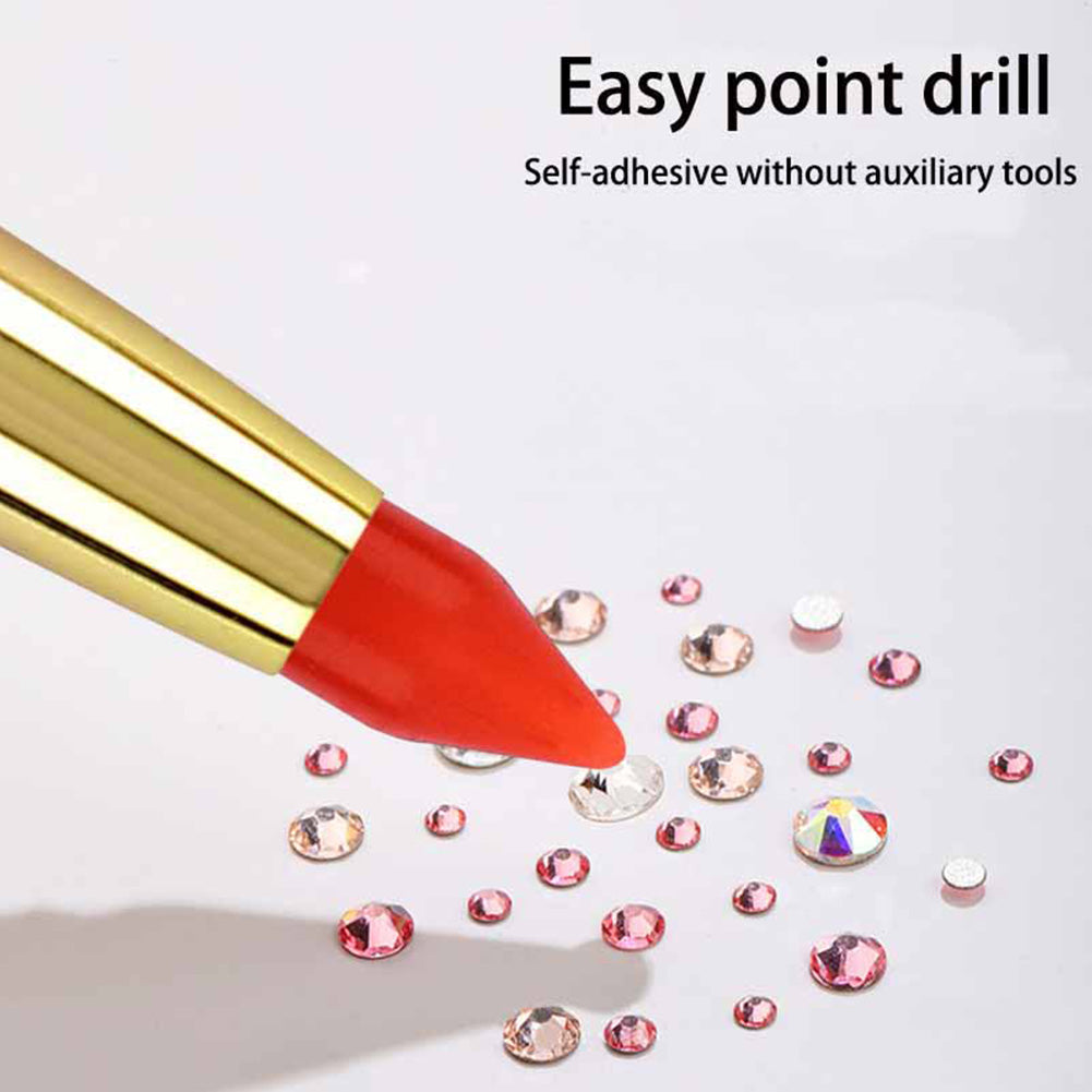 Gradient Rotary Point Drill Pen 5D DIY Diamond Painting Tool with Clay Tips