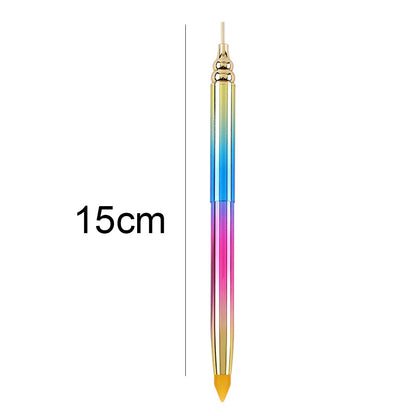 Gradient Rotary Point Drill Pen 5D DIY Diamond Painting Tool with Clay Tips