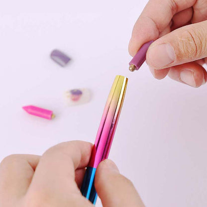 Gradient Rotary Point Drill Pen 5D DIY Diamond Painting Tool with Clay Tips