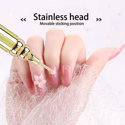 Gradient Rotary Point Drill Pen 5D DIY Diamond Painting Tool with Clay Tips