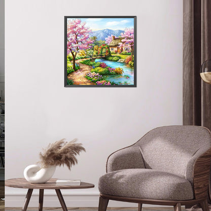 Peach Garden - Full Round Drill Diamond Painting 30*30CM