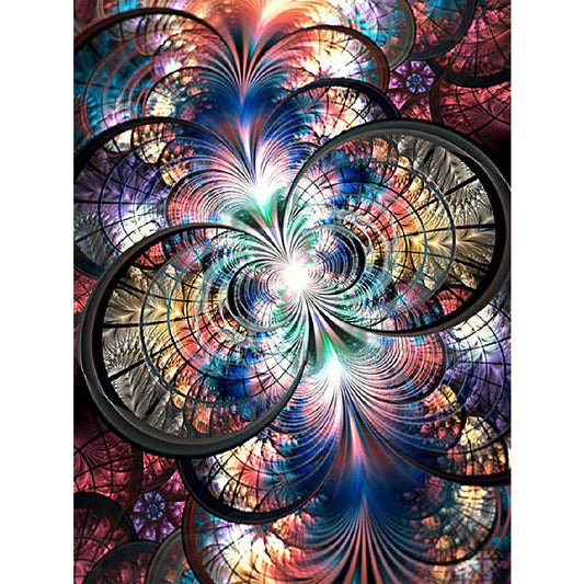 Symmetrical Pattern - Full Round Drill Diamond Painting 50*60CM