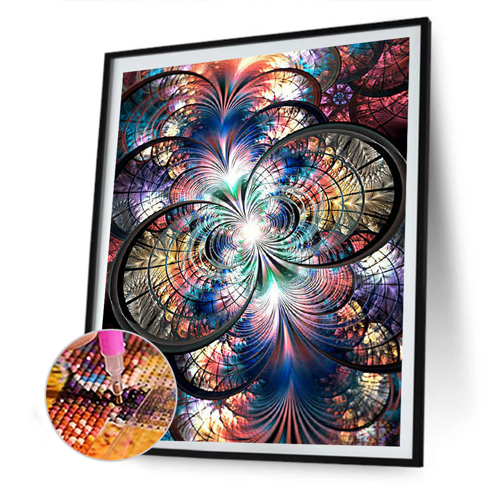 Symmetrical Pattern - Full Round Drill Diamond Painting 50*60CM