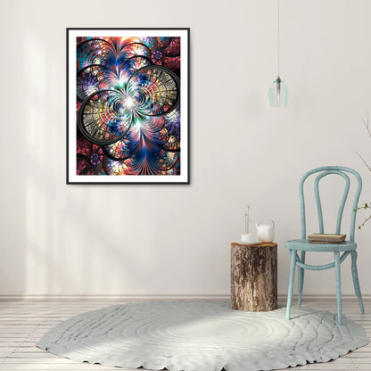 Symmetrical Pattern - Full Round Drill Diamond Painting 50*60CM