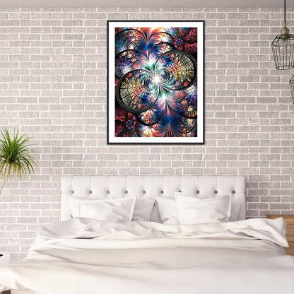 Symmetrical Pattern - Full Round Drill Diamond Painting 50*60CM