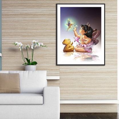 Girl - Full Round Drill Diamond Painting 30*40CM