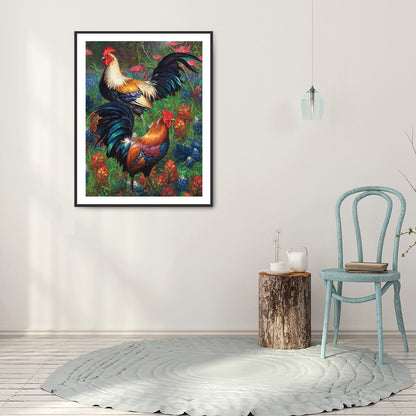 Rooster - Full Round Drill Diamond Painting 30*40CM