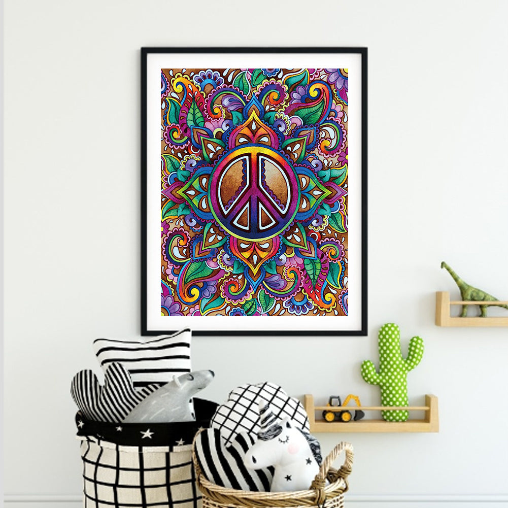 Colorful Mandala - Full Round Drill Diamond Painting 30*40CM