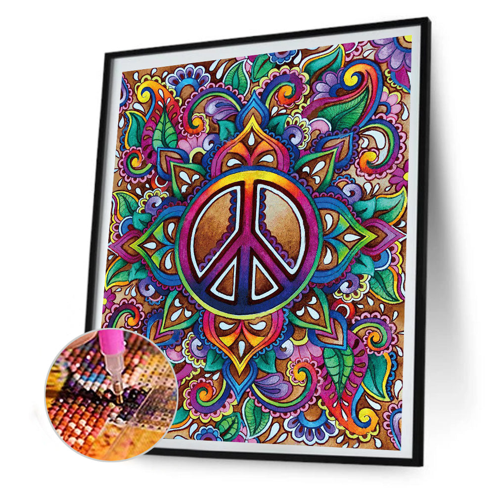 Colorful Mandala - Full Round Drill Diamond Painting 30*40CM
