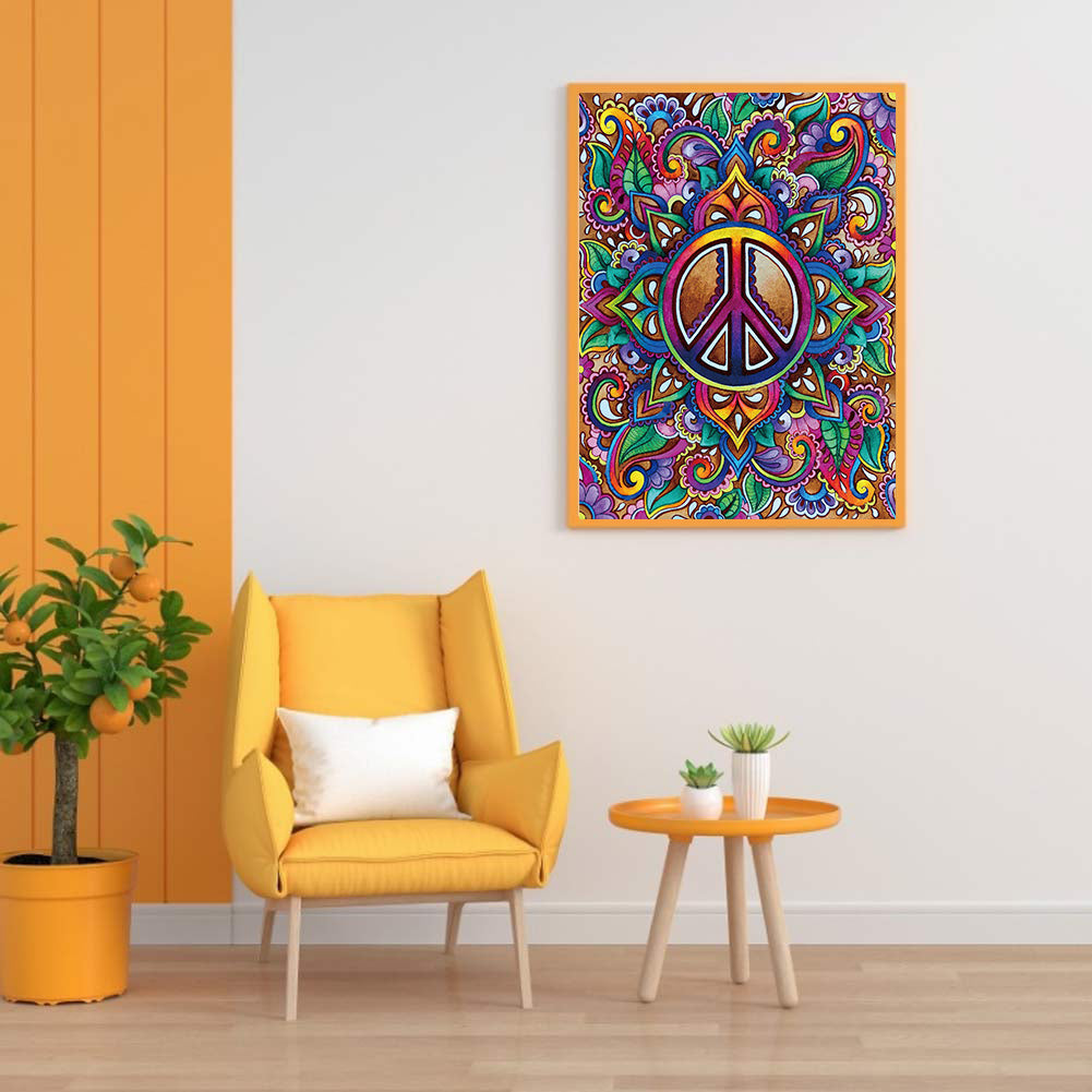 Colorful Mandala - Full Round Drill Diamond Painting 30*40CM
