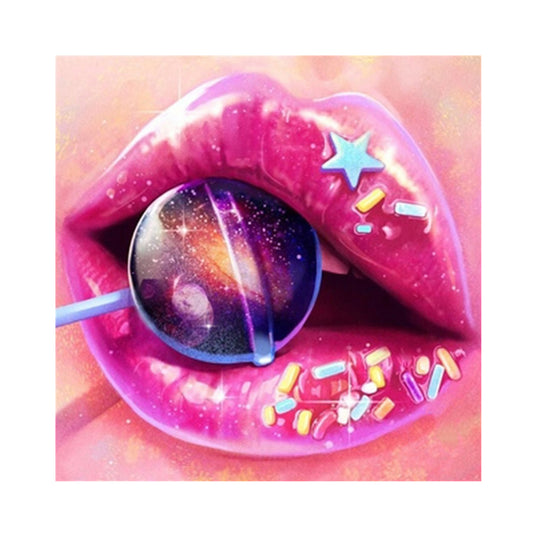 Lip Art - Full Round Drill Diamond Painting 30*30CM