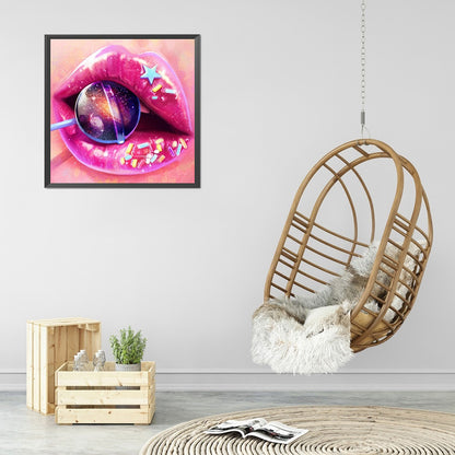 Lip Art - Full Round Drill Diamond Painting 30*30CM