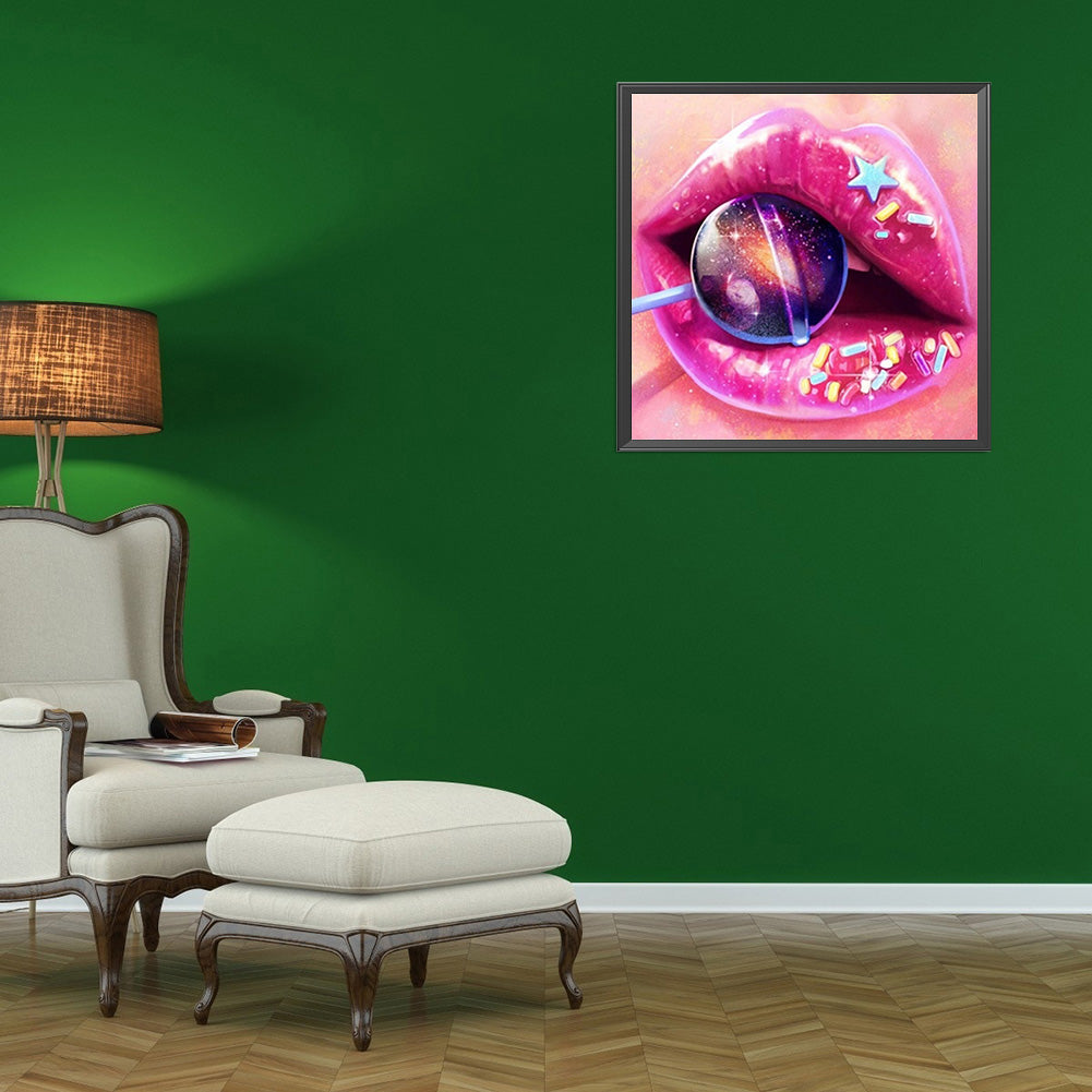 Lip Art - Full Round Drill Diamond Painting 30*30CM
