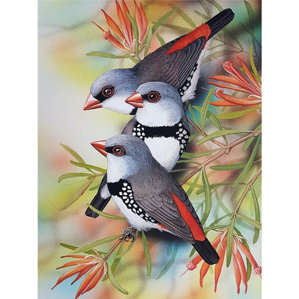 Bird - Full Round Drill Diamond Painting 30*40CM