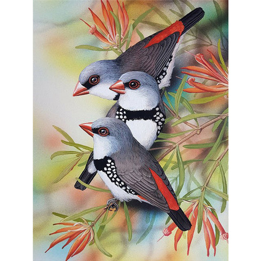 Bird - Full Round Drill Diamond Painting 30*40CM