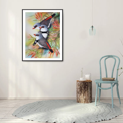 Bird - Full Round Drill Diamond Painting 30*40CM