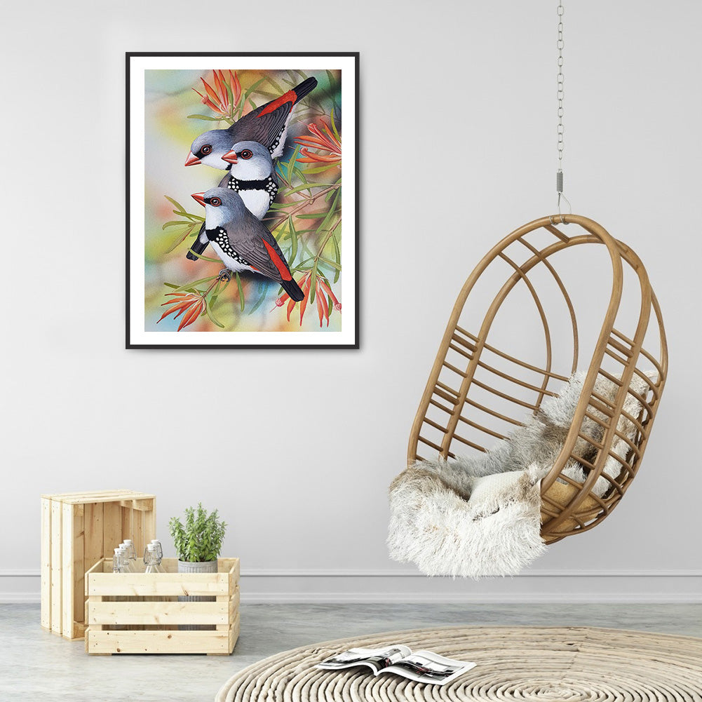 Bird - Full Round Drill Diamond Painting 30*40CM