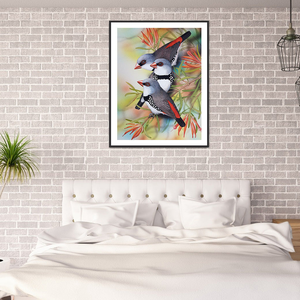 Bird - Full Round Drill Diamond Painting 30*40CM