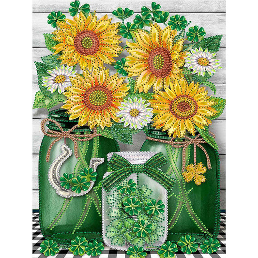 Bouquet - Special Shaped Drill Diamond Paiting 30*40CM