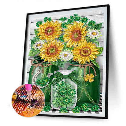 Bouquet - Special Shaped Drill Diamond Paiting 30*40CM