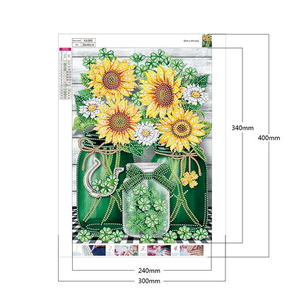 Bouquet - Special Shaped Drill Diamond Paiting 30*40CM