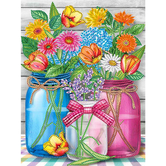 Bouquet - Special Shaped Drill Diamond Paiting 30*40CM