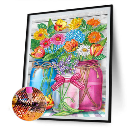 Bouquet - Special Shaped Drill Diamond Paiting 30*40CM